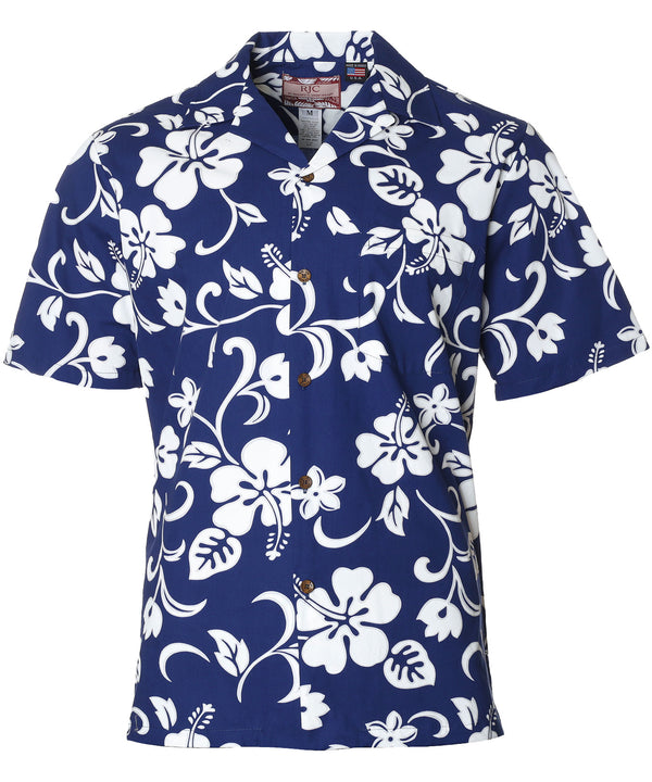 Hawaiian Shirt Hibiscus Kaneohe Royal RJC