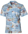 Hawaiian Shirt Kamehamea Kingdom Denim