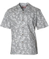 Hawaiian Shirt Hibiscus Kulakane Silver