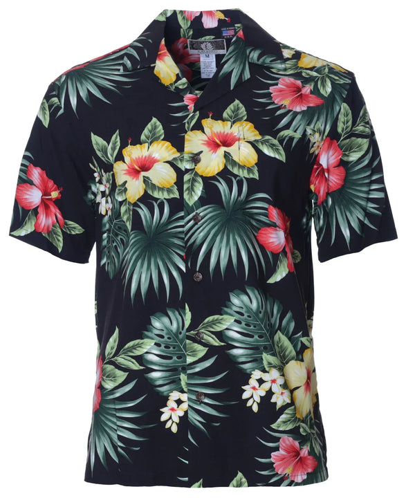 Hawaiian Shirt Rayon Lihue Hibiscus