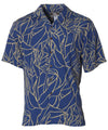 Hawaiian Shirt Rayon Poplin Birds of Paradise Mirage
