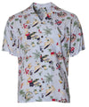 Vintage Aloha Hawaiian Shirt Light Blue