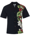 Alika Side Border Band Design Shirt Black KY