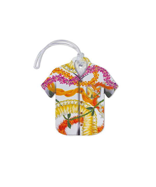 Hawaiian Leis Aloha Shirt Luggage Tag
