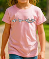 Kids T-Shirts ShakaTime Hang Loose Hawaii Pink
