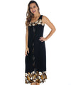 Long Hawaiian Dress KOKEA Black Royal Creations