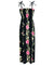 Hibiscus Leis Maxi Long Smock Rayon Dress
