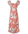 Hawaiian Long Muumuu Peach Dress Lanai