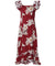 Hawaiian Long Muumuu Red Dress Lanai Red