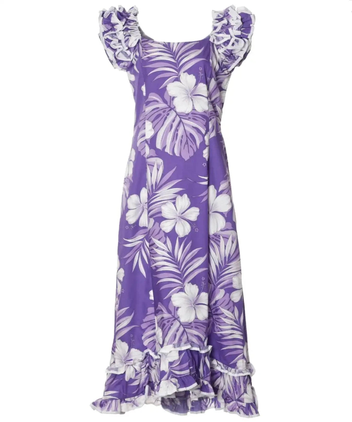 moomoo dress Long Muumuu Dress Palekaiko Purple – Shaka Time Hawaii