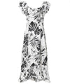 Long Muumuu Dress Palekaiko White White