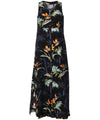 Long Black Cocktail Dress Bamboo Paradise Black