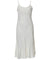 Midi Silk Dress Spaghetti Straps Tropical Palms Off-White Off-White
