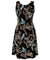 Blooming Hibiscus Midi Bias Hawaiian Dress Low Back