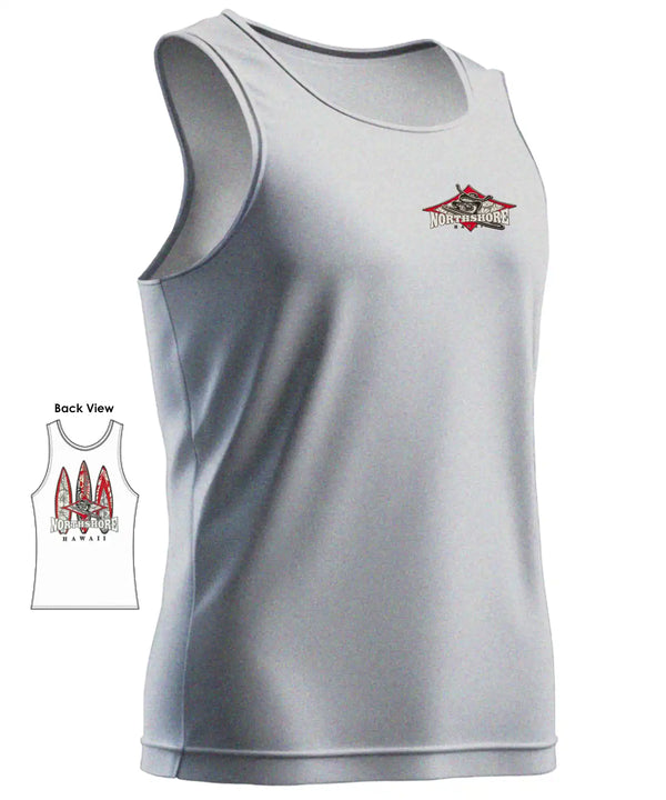 North Shore Hawaii Tank Top T-Shirt for Men Ash