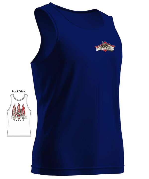 North Shore Hawaii Tank Top T-Shirt for Men Navy