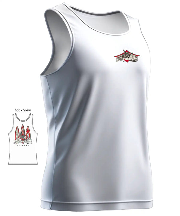 North Shore Hawaii Tank Top T-Shirt for Men White
