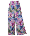 Painted Hibiscus Wide Leg Hawaii-Made Pants