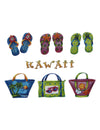 Kids T-Shirt Hawaiian Handbags & Slippers