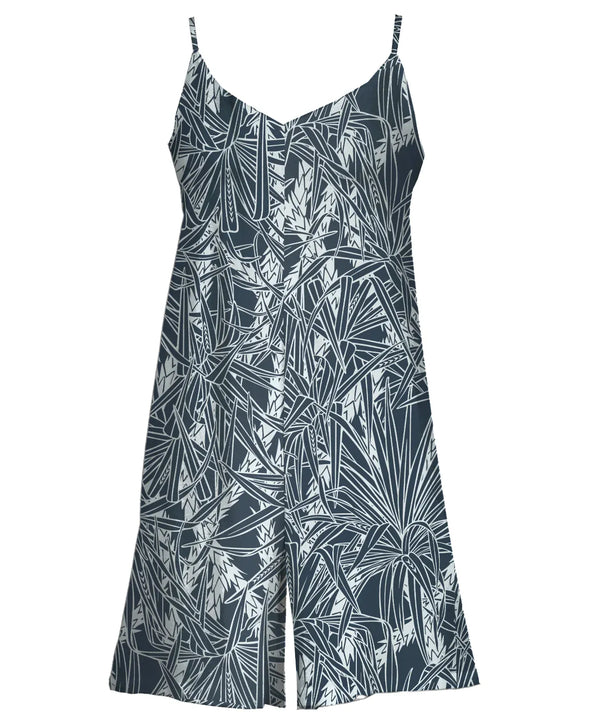 Short Cami Romper Palm Etch