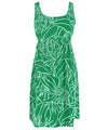 Birds of Paradise Mirage Short Hawaiian Dress with Adjustable Waist Tie