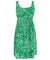 Birds of Paradise Mirage Short Hawaiian Dress with Adjustable Waist Tie