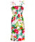 Hibiscus & Birds of Paradise Hawaiian Dress Smocked Top Pink