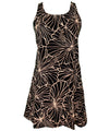 Gala Hibiscus A-Line Short Hawaiian Dress Back Cutout