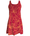 Gala Hibiscus A-Line Short Hawaiian Dress Back Cutout