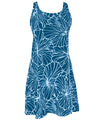 Gala Hibiscus A-Line Short Hawaiian Dress Back Cutout