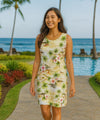 Short Sleeveless Tank Dress Surfing Hibiscus