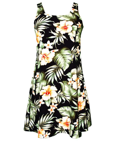 A-Line Short Hawaiian Dress Back Cutout Luau Legend – Shaka Time Hawaii