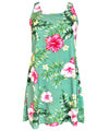 Wailana A-Line Short Hawaiian Dress Back Cutout Jade