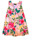 Pua Aloha Sleeveless Blouse Inverted Pleat Top V-Neck
