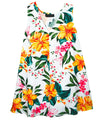 Pua Aloha Sleeveless Blouse Inverted Pleat Top V-Neck