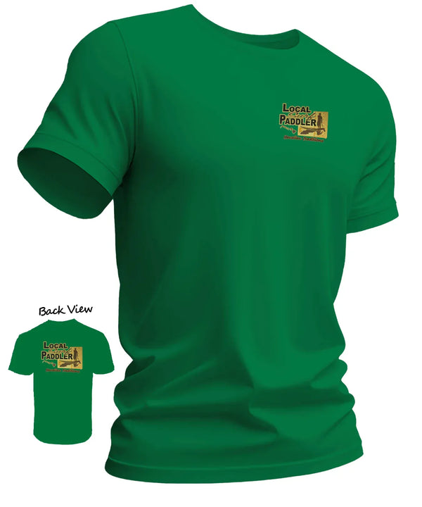 Local Paddler Surf Hawaiian Traditions T-Shirt Green