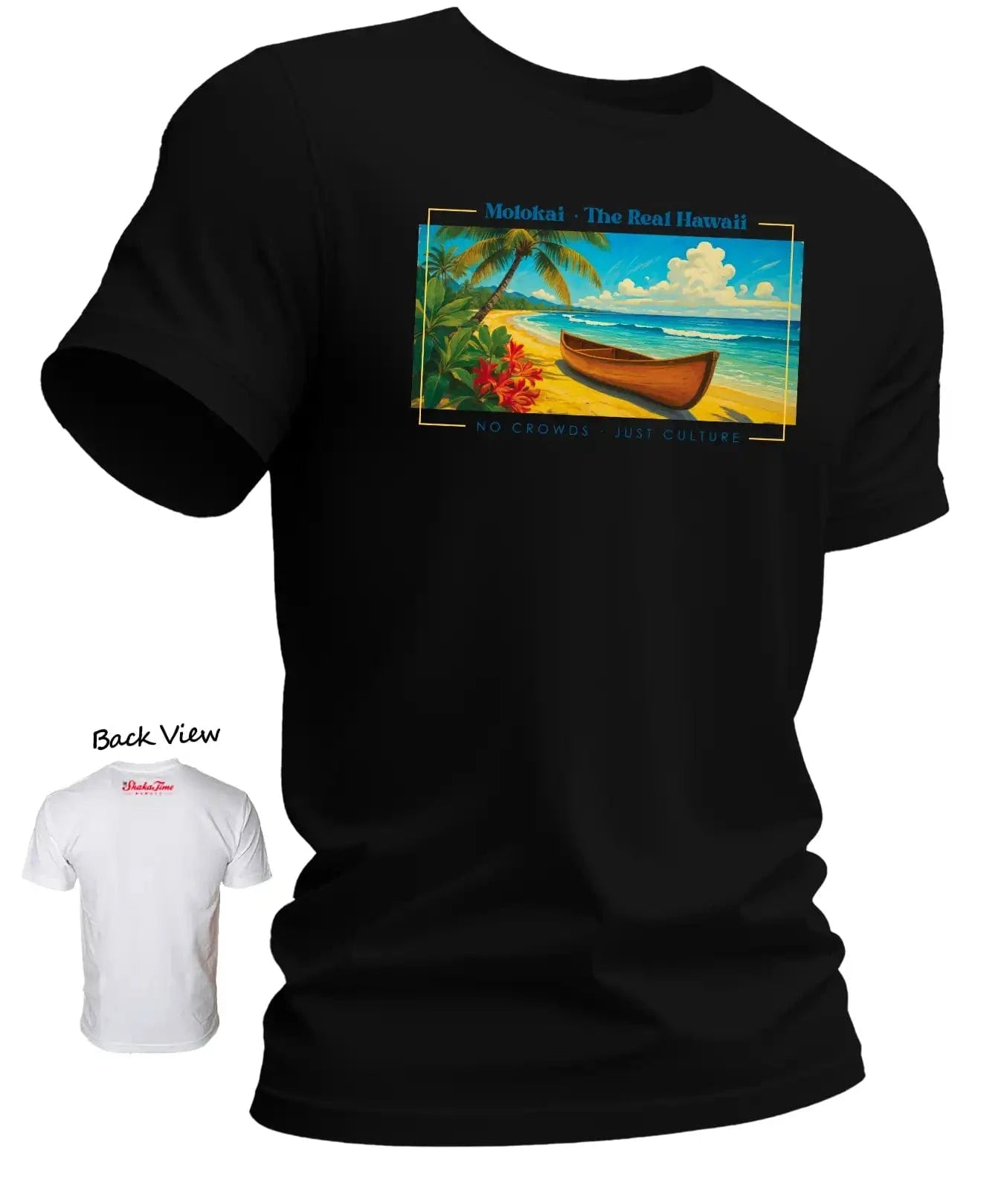 Molokai No Crowds-Just Culture Hawaiian T-Shirt – Shaka Time Hawaii Molokai No Crowds-Just Culture Hawaiian T-Shirt – Shaka Time Hawaii