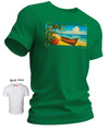 Molokai No Crowds-Just Culture Hawaiian T-Shirt Green