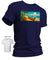 Molokai No Crowds-Just Culture Hawaiian T-Shirt Navy
