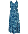 Gala Hibiscus Empire Waist Tea Length Hawaiian Dress