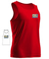 Tank Top Men's Hawaiian Shirt Islands Map Red