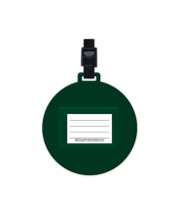 Tribal Hook Green Luggage Tag