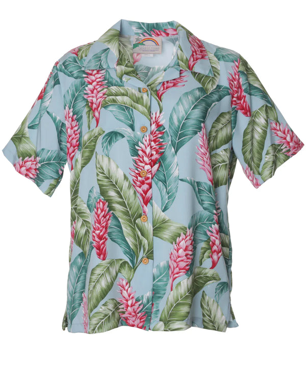 Camp Women's Hawaiian Shirt Red Ginger