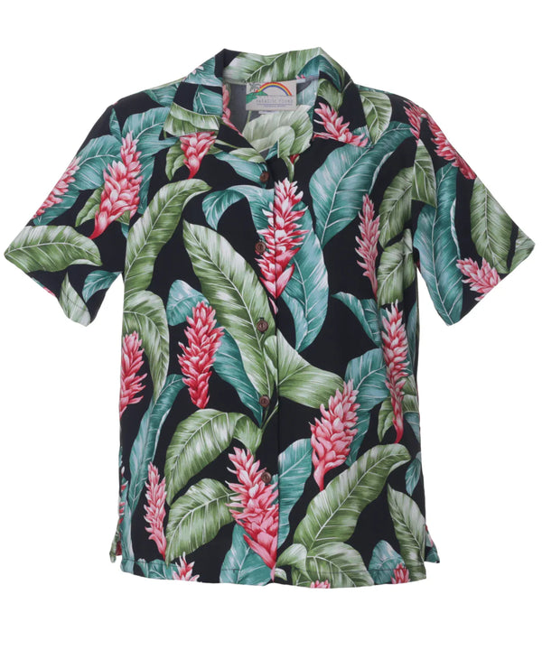 Camp Women's Hawaiian Shirt Red Ginger