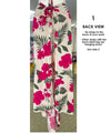 Tropical Hibiscus Two-Piece Set Halter Adjustable Top & Wide Leg Pants One-Size