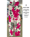 Tropical Hibiscus Two-Piece Set Halter Adjustable Top & Wide Leg Pants One-Size