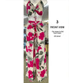 Tropical Hibiscus Two-Piece Set Halter Adjustable Top & Wide Leg Pants One-Size