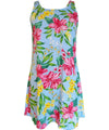 A-Line Back Cutout Dress Pua Aloha Light Blue