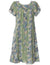 Aloha Lei Pull Over Muumuu Dress Green