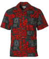 Aloha Shirt Island Petroglyphs Black